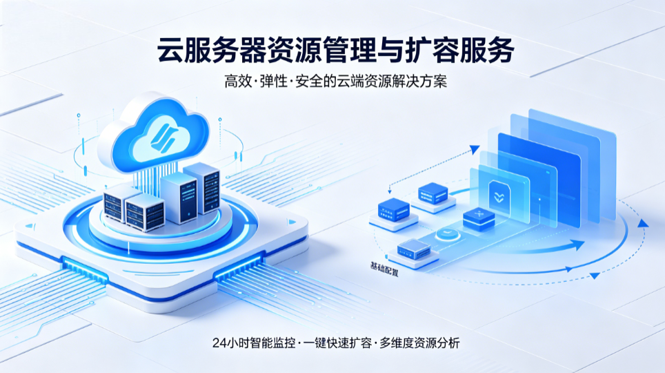 提供云服务器资源管理与扩容服务